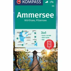KOMPASS WANDERKARTE 791 AMMERSEE, WÖRTHSEE, PILSENSEE^ Wanderkarten Und Winterkarten|Wanderkarten Und Winterkarten