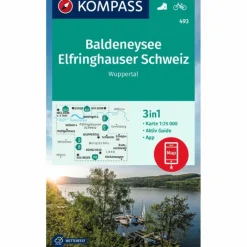 Wanderkarten Und Winterkarten|Wanderkarten Und Winterkarten*KOMPASS WANDERKARTE 493 BALDENEYSEE, ELFRINGHAUSER SCHWEIZ