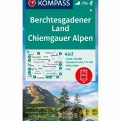 KOMPASS WANDERKARTE 14 BERCHTESGADENER LAND^ Wanderkarten Und Winterkarten|Wanderkarten Und Winterkarten