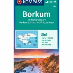 Wanderkarten Und Winterkarten|Wanderkarten Und Winterkarten*KOMPASS WANDERKARTE 727 BORKUM