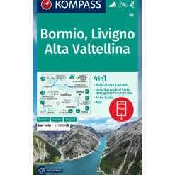 Wanderkarten Und Winterkarten|Wanderkarten Und Winterkarten*KOMPASS WANDERKARTE 96 BORMIO, LIVIGNO, ALTA VALTELLINA
