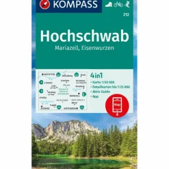 KOMPASS WANDERKARTE 212 HOCHSCHWAB, MARIAZELL, EISENWURZEN^ Wanderkarten Und Winterkarten|Wanderkarten Und Winterkarten