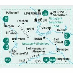 Wanderkarten Und Winterkarten|Wanderkarten Und Winterkarten*KOMPASS WANDERKARTE 758 KÖLN, BRÜHL, BONN, AHRTAL 1:50.000