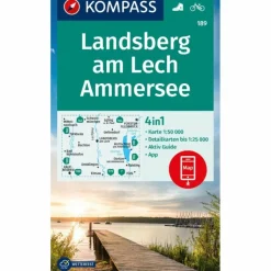 Wanderkarten Und Winterkarten|Wanderkarten Und Winterkarten*KOMPASS WANDERKARTE 189 LANDSBERG AM LECH, AMMERSEE 1:50.000