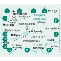 Wanderkarten Und Winterkarten|Wanderkarten Und Winterkarten*KOMPASS WANDERKARTE 24 LECHTALER ALPEN, HORNBACHKETTE