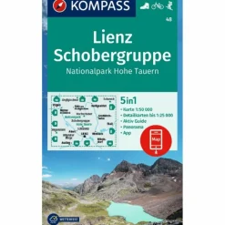 KOMPASS WANDERKARTE 48 LIENZ, SCHOBERGRUPPE, NP HOHE TAUERN^ Wanderkarten Und Winterkarten|Wanderkarten Und Winterkarten