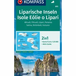 KOMPASS WANDERKARTE 693 LIPARISCHE INSELN^ Wanderkarten Und Winterkarten|Wanderkarten Und Winterkarten