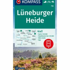 Wanderkarten Und Winterkarten|Wanderkarten Und Winterkarten*KOMPASS WANDERKARTE 718 LÜNEBURGER HEIDE 1:50.000
