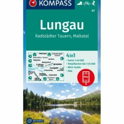 Wanderkarten Und Winterkarten|Wanderkarten Und Winterkarten*KOMPASS WANDERKARTE 67 LUNGAU, RADSTÄDTER TAUERN, MALTATAL