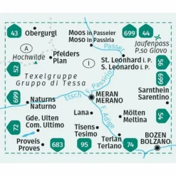 KOMPASS WANDERKARTE 53 MERAN UND UMGEBUNG^ Wanderkarten Und Winterkarten|Wanderkarten Und Winterkarten