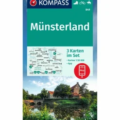 KOMPASS WANDERKARTE 849 MÜNSTERLAND (3-K-SET)^ Wanderkarten Und Winterkarten|Wanderkarten Und Winterkarten