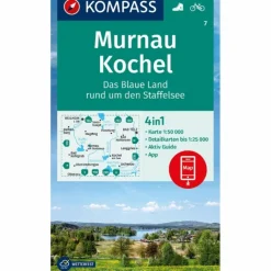 Wanderkarten Und Winterkarten|Wanderkarten Und Winterkarten*KOMPASS WANDERKARTE 7 MURNAU, KOCHEL