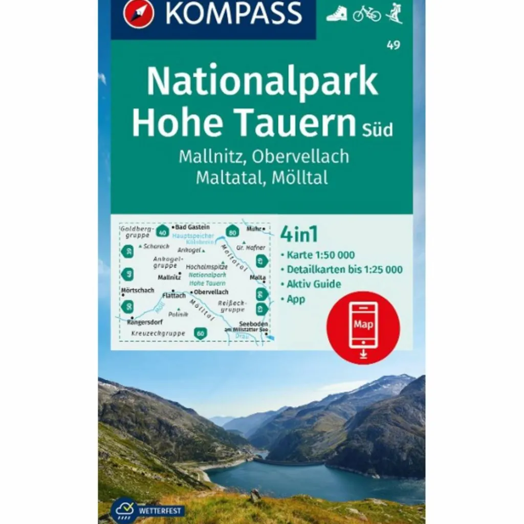 Wanderkarten Und Winterkarten|Wanderkarten Und Winterkarten*KOMPASS WANDERKARTE 49 NATIONALPARK HOHE TAUERN SÜD