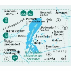 Wanderkarten Und Winterkarten|Wanderkarten Und Winterkarten*KOMPASS WANDERKARTE 215 NEUSIEDLER SEE 1:50.000
