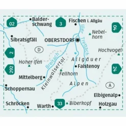 KOMPASS WANDERKARTE 03 OBERSTDORF, KLEINWALSERTAL 1:25.000^ Wanderkarten Und Winterkarten|Wanderkarten Und Winterkarten