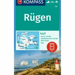KOMPASS WANDERKARTE 737 RÜGEN 1:50.000^ Wanderkarten Und Winterkarten|Wanderkarten Und Winterkarten