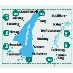 KOMPASS WANDERKARTE 793 STARNBERGER SEE 1:25.000^ Wanderkarten Und Winterkarten|Wanderkarten Und Winterkarten