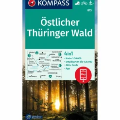 KOMPASS WANDERKARTE 813 ÖSTLICHER THÜRINGER WALD^ Wanderkarten Und Winterkarten|Wanderkarten Und Winterkarten