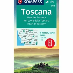 Wanderkarten Und Winterkarten|Wanderkarten Und Winterkarten*KOMPASS WANDERKARTE 2440 TOSCANA, HERZ DER TOSKANA
