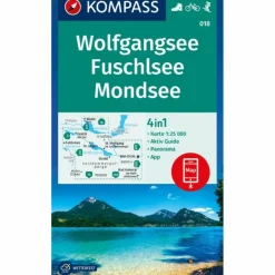 Wanderkarten Und Winterkarten|Wanderkarten Und Winterkarten*KOMPASS WANDERKARTE 018 WOLFGANGSEE, FUSCHLSEE, MONDSEE