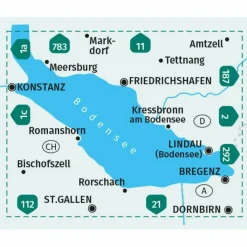 Wanderkarten Und Winterkarten|Wanderkarten Und Winterkarten*KOMPASS WANDERKARTE 1B BODENSEE OST 1:50.000