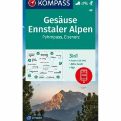 KOMPASS WANDERKARTE GESÄUSE, ENNSTALER ALPEN, PYHRNPASS^ Wanderkarten Und Winterkarten|Wanderkarten Und Winterkarten