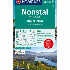 KOMPASS WANDERKARTE NONSTAL, MENDELPASS^ Wanderkarten Und Winterkarten|Wanderkarten Und Winterkarten
