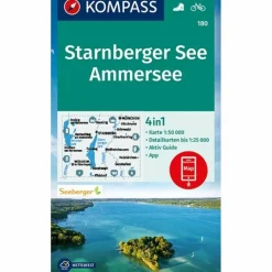 Wanderkarten Und Winterkarten|Wanderkarten Und Winterkarten*KOMPASS WANDERKARTE STARNBERGER SEE, AMMERSEE 1:50 000