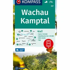 KOMPASS WANDERKARTE WACHAU, KAMPTAL 1:50 000^ Wanderkarten Und Winterkarten|Wanderkarten Und Winterkarten