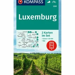 Wanderkarten Und Winterkarten|Wanderkarten Und Winterkarten*KOMPASS WANDERKARTEN-SET 2202 LUXEMBURG (2 KARTEN) 1:50.000