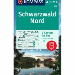 KOMPASS WANDERKARTEN-SET 886 SCHWARZWALD NORD (2 KARTEN)^ Wanderkarten Und Winterkarten|Wanderkarten Und Winterkarten