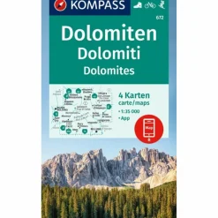 KOMPASS WANDERKARTEN-SET 672 DOLOMITEN^ Wanderkarten Und Winterkarten|Wanderkarten Und Winterkarten