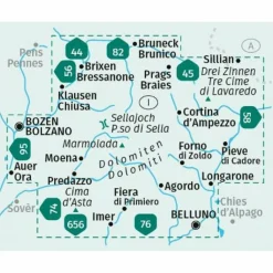 KOMPASS WANDERKARTEN-SET 672 DOLOMITEN^ Wanderkarten Und Winterkarten|Wanderkarten Und Winterkarten