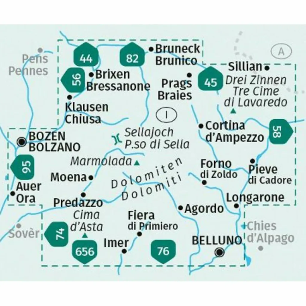 KOMPASS WANDERKARTEN-SET 672 DOLOMITEN^ Wanderkarten Und Winterkarten|Wanderkarten Und Winterkarten