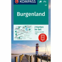 Wanderkarten Und Winterkarten|Wanderkarten Und Winterkarten*KOMPASS WANDERKARTEN-SET 227 BURGENLAND (2 KARTEN) 1:50.000