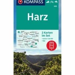 Wanderkarten Und Winterkarten|Wanderkarten Und Winterkarten*KOMPASS WANDERKARTEN-SET 450 HARZ (2 KARTEN) 1:50.000
