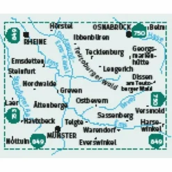 KOMPASS WANDERKARTEN-SET 863 MÜNSTER, OSNABRÜCK (2 KARTEN)^ Wanderkarten Und Winterkarten|Wanderkarten Und Winterkarten