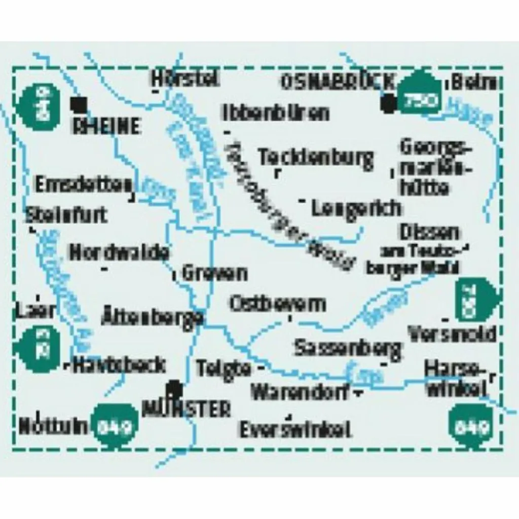 KOMPASS WANDERKARTEN-SET 863 MÜNSTER, OSNABRÜCK (2 KARTEN)^ Wanderkarten Und Winterkarten|Wanderkarten Und Winterkarten