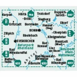 KOMPASS WANDERKARTEN-SET 822 BONN, SIEBENGEBIRGE, AHRTAL^ Wanderkarten Und Winterkarten|Wanderkarten Und Winterkarten