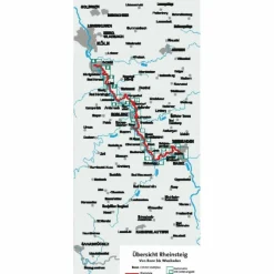 Wanderkarten Und Winterkarten|Wanderkarten Und Winterkarten*KOMPASS WANDER-TOURENKARTE RHEINSTEIG 1:50.000