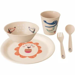 KOZIOL Campingtöpfe Und Campinggeschirr*PLATE + BOWL + CUP + CUTLERY SET VERY VERY AT HOME SET OF 4 - Campinggeschirr