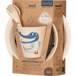 KOZIOL Campingtöpfe Und Campinggeschirr*PLATE + BOWL + CUP + CUTLERY SET VERY VERY AT HOME SET OF 4 - Campinggeschirr