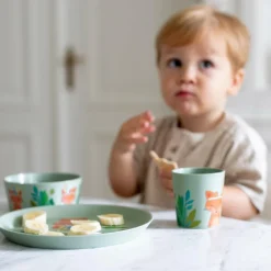 KOZIOL SMALL PLATE + BOWL + CUP CONNECT HARRY SET OF 3 - Geschirrset^ Campingtöpfe Und Campinggeschirr