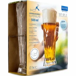 KOZIOL Campingtöpfe Und Campinggeschirr*SUPERGLAS BIERGLAS 500ML CLUB NO. 11 SET OF 2 - Campinggeschirr