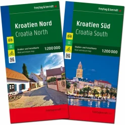 Straßenkarten|Straßenkarten*KROATIEN, STRAßENKARTEN-SET 1:200.000, FREYTAG & BERNDT - Straßenkarte