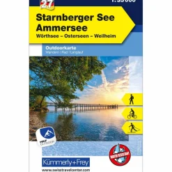KUF DEUTSCHLAND OUTDOORKARTE 27 STARNBERGER SEE - AMMERSEE - Wanderkarte^ Wanderkarten Und Winterkarten|Wanderkarten Und Winterkarten