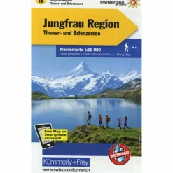 KUF WK 18 JUNGFRAU-REGION 1:60.000 - Wanderkarte^ Winterkarten|Wanderkarten Und Winterkarten