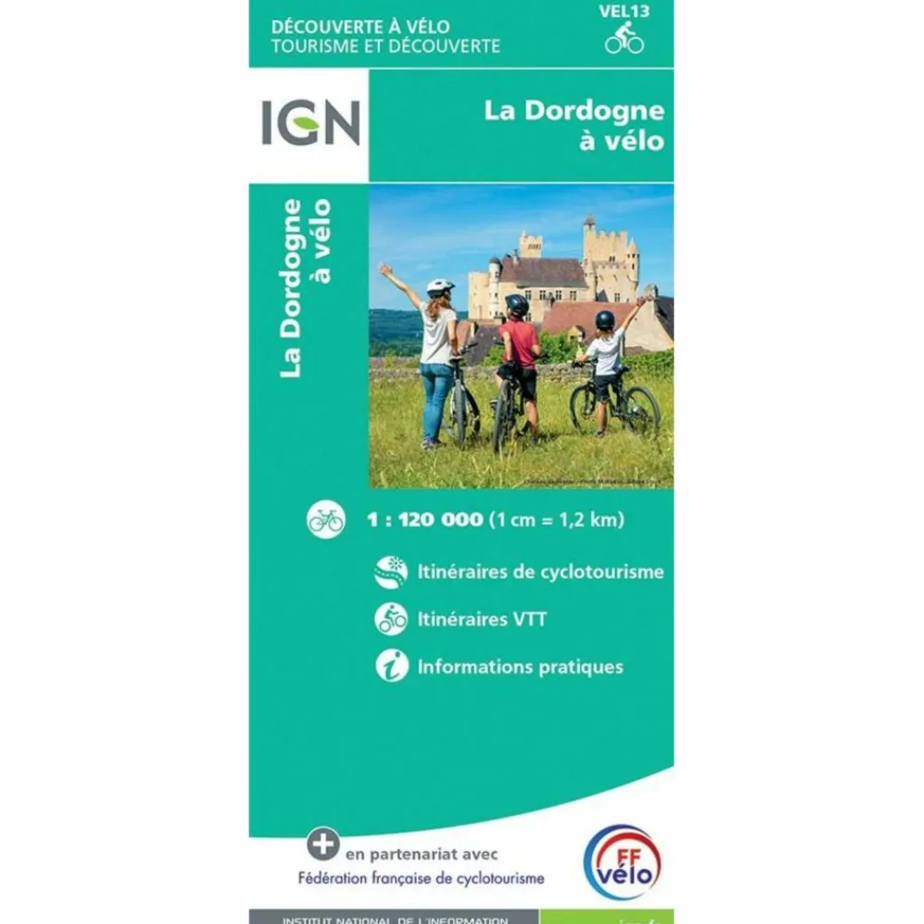Fahrradkarten|Fahrradkarten*LA DORDOGNE - À VÉLO - DÉCOUVERTE À VÉLO TOURISTISCHE KARTE - Fahrradkarte