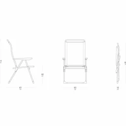 Lafuma STUHL ALU CHAM AIRCO - Campingstuhl^ Campingstühle