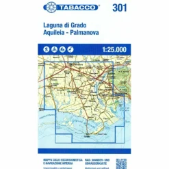 Gewässerkarten|Gewässerkarten*LAGUNA DIE GRADO - AQUILEIA PALMANOVA 1:25000